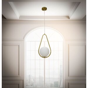 Mauro Ferretti plafondlamp Glamy Ablegen E14 24x20x46 cm goud wit