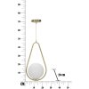 Mauro Ferretti plafondlamp Glamy Ablegen E14 24x20x46 cm goud wit