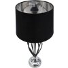 Mauro Ferretti Darky tafellamp zilver E27 Ø 28x56 cm zwart zilver