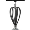 Mauro Ferretti Darky tafellamp zilver E27 Ø 28x56 cm zwart zilver