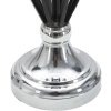Mauro Ferretti Darky tafellamp zilver E27 Ø 28x56 cm zwart zilver