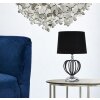 Mauro Ferretti Darky tafellamp zilver E27 Ø 28x44,5 cm zwart zilver