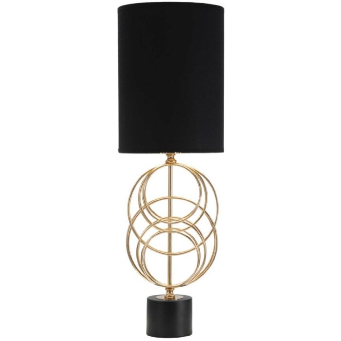 Mauro Ferretti Circly tafellamp E27 Ø 22,5x65 cm goud zwart