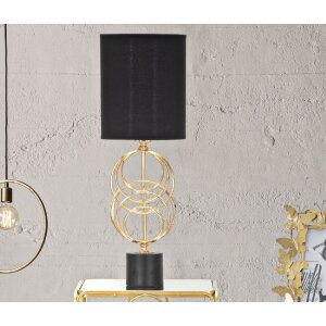 Mauro Ferretti Circly tafellamp E27 Ø 22,5x65 cm goud zwart