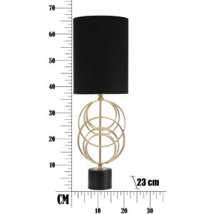 Mauro Ferretti Circly tafellamp E27 Ø 22,5x65 cm goud zwart
