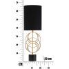 Mauro Ferretti Circly tafellamp E27 Ø 22,5x65 cm goud zwart