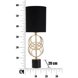 Mauro Ferretti Circly tafellamp E27 Ø 20x58,5 cm goud zwart