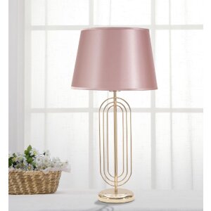 Mauro Ferretti tafellamp Krista E27 Ø 33x64 cm goud roze