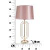 Mauro Ferretti tafellamp Krista E27 Ø 28x55 cm goud roze
