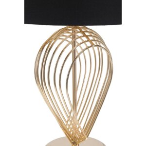 Mauro Ferretti tafellamp Maxt E27 Ø 32,5x53,5 cm goud zwart