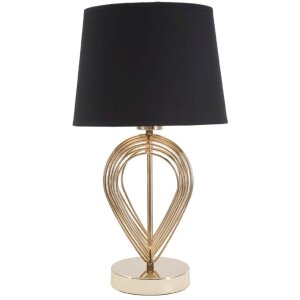 Mauro Ferretti tafellamp Maxt E27 Ø 24x44 cm goud zwart