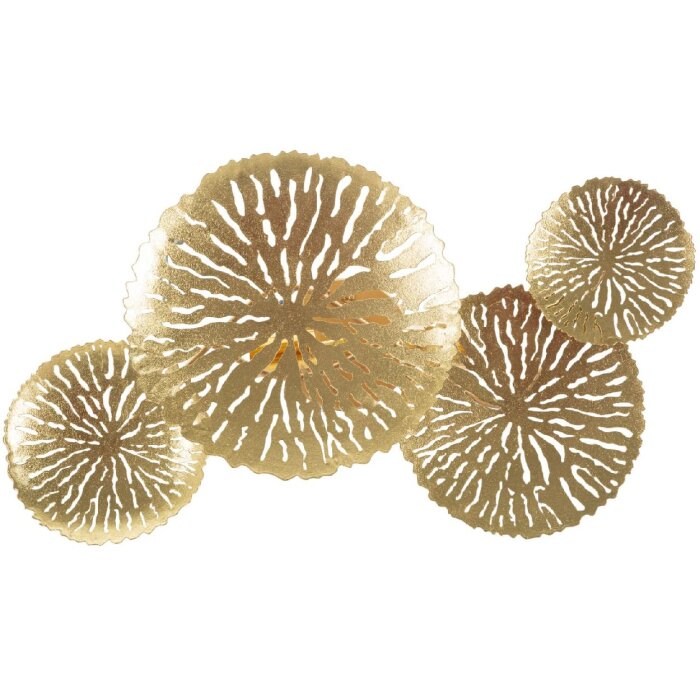 Mauro Ferretti wandlamp Dishi Plus 2-lichts E14 47x13x28 cm goud