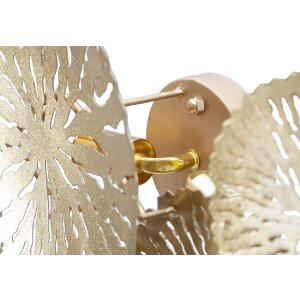 Mauro Ferretti wandlamp Dishi Plus 2-lichts E14 47x13x28 cm goud