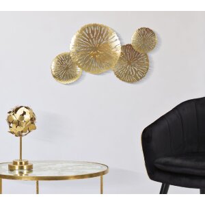 Mauro Ferretti wandlamp Dishi Plus 2-lichts E14 47x13x28 cm goud