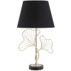 Mauro Ferretti tafellamp blad E27 Ø 30x60 cm zwart goud