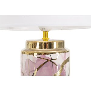 Mauro Ferretti tafellamp Glam Abstract E27 Ø 25x48 cm wit veelkleurig