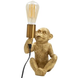 Mauro Ferretti tafellamp monkey E27 17x14,5x25 cm goud