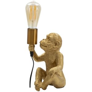 Mauro Ferretti tafellamp monkey E27 17x14,5x25 cm goud