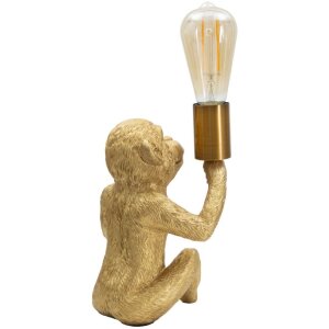 Mauro Ferretti tafellamp monkey E27 17x14,5x25 cm goud