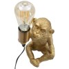 Mauro Ferretti tafellamp monkey E27 17x14,5x25 cm goud