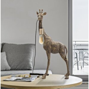Mauro Ferretti tafellamp Giraffe E27 40x22x80 cm antiek goud