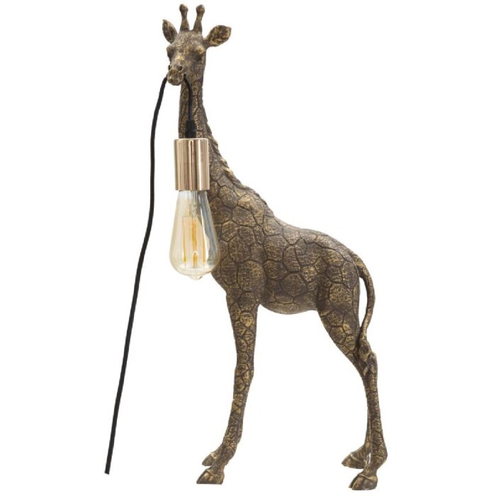 Mauro Ferretti tafellamp Giraffe E27 28x16x60 cm antiek goud