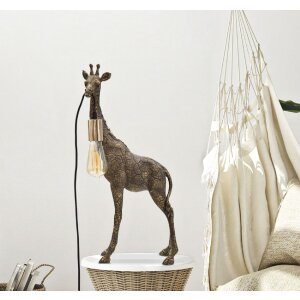 Mauro Ferretti tafellamp Giraffe E27 28x16x60 cm antiek goud