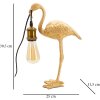 Mauro Ferretti tafellamp Flamingo E27 13x11,5x39,5 cm goud