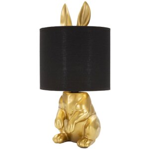 Mauro Ferretti tafellamp rabbit E27 Ø 20x43 cm goud zwart