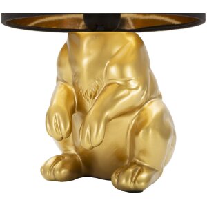 Mauro Ferretti tafellamp rabbit E27 Ø 20x43 cm goud zwart