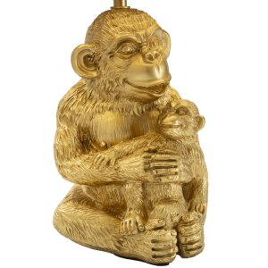 Mauro Ferretti tafellamp monkey mum E27 Ø 30x49 cm goud zwart