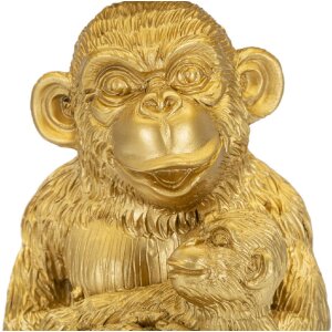 Mauro Ferretti tafellamp monkey mum E27 Ø 30x49 cm goud zwart