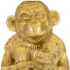 Mauro Ferretti tafellamp monkey mum E27 Ø 30x49 cm goud zwart
