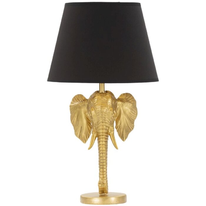 Mauro Ferretti tafellamp olifant E27 Ø 32x59 cm goud zwart