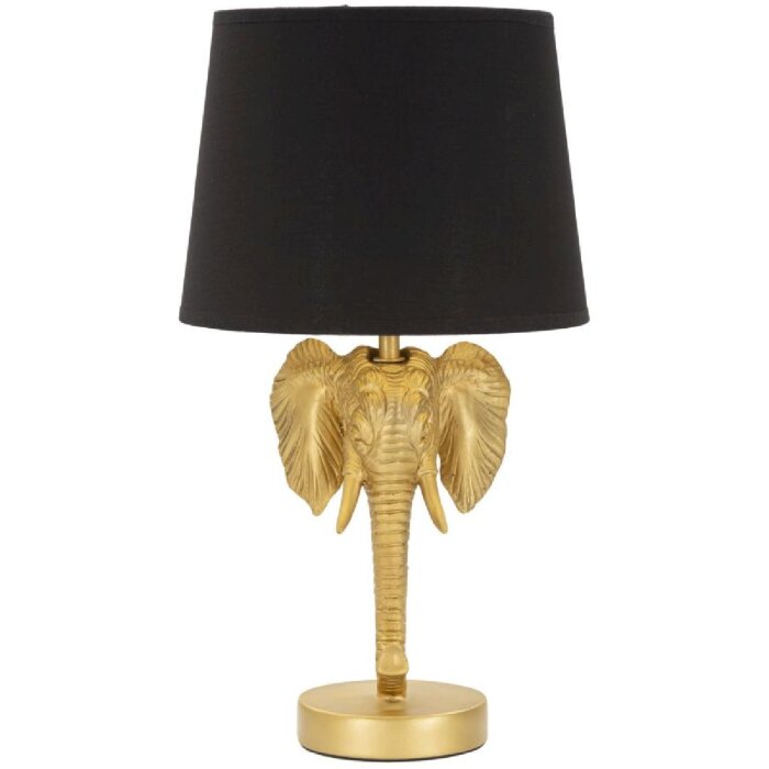Mauro Ferretti tafellamp olifant E27 Ø 25x43 cm goud zwart