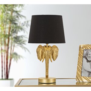 Mauro Ferretti tafellamp olifant E27 Ø 25x43 cm goud zwart