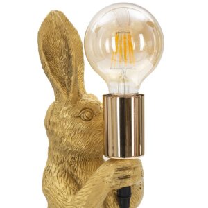 Mauro Ferretti tafellamp rabbit E27 13x17x35,5 cm goud