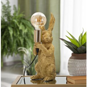 Mauro Ferretti tafellamp rabbit E27 13x17x35,5 cm goud