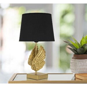 Mauro Ferretti tafellamp wing E27 Ø 25x45 cm goud zwart