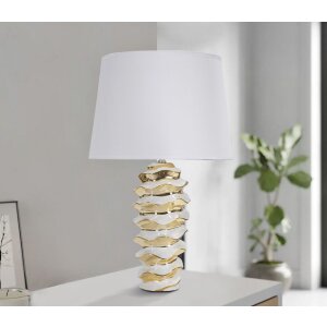 Mauro Ferretti tafellamp Glam-Weltraum E27 Ø 33x53 cm witgoud