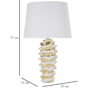 Mauro Ferretti tafellamp Glam-Weltraum E27 Ø 33x53 cm witgoud