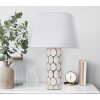Mauro Ferretti tafellamp Glam Carv E27 Ø 34,5x56 cm witgoud