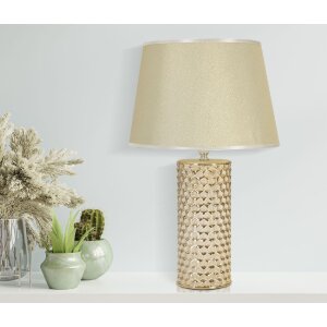Mauro Ferretti tafellamp Glam Gold E27 Ø 30x47,5 cm goud wit