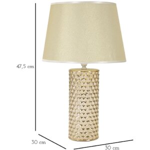 Mauro Ferretti tafellamp Glam Gold E27 Ø 30x47,5 cm goud wit
