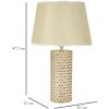 Mauro Ferretti tafellamp Glam Gold E27 Ø 30x47,5 cm goud wit