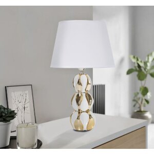 Mauro Ferretti tafellamp Glam Balls E27 Ø 28x46 cm witgoud