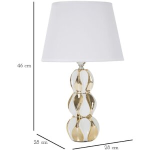 Mauro Ferretti tafellamp Glam Balls E27 Ø 28x46 cm witgoud