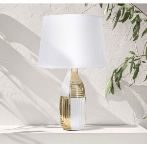 Mauro Ferretti tafellamp Glam Line E27 Ø 33x54 cm witgoud