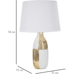 Mauro Ferretti tafellamp Glam Line E27 Ø 33x54 cm witgoud