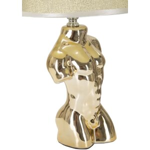 Mauro Ferretti tafellamp Glam man E27 25x42,5 cm goud